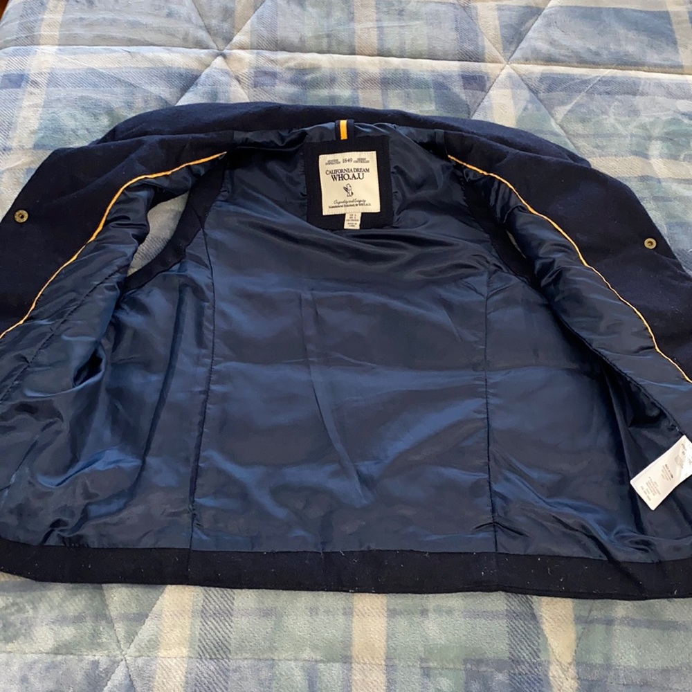 NAVY VARSITY Puffer vest L womens - Picture 6 of 11